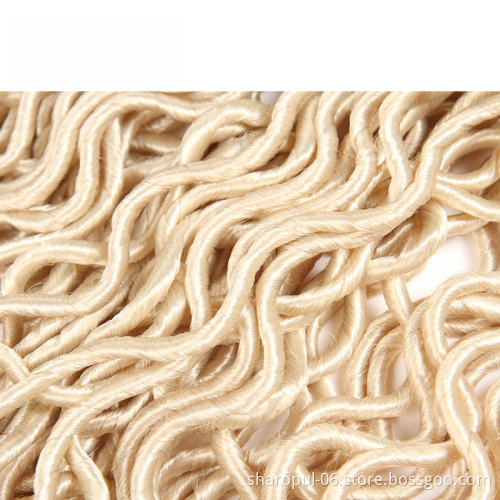 20 inch Wavy Goddess Faux Locs Crochet Synthetic Braiding Hair Soft Curly Faux locs